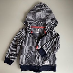 Carter’s 9M lightweight stripped zip-up hoodie